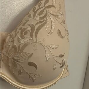 Luxurious Cream Floral Embroidered Bra